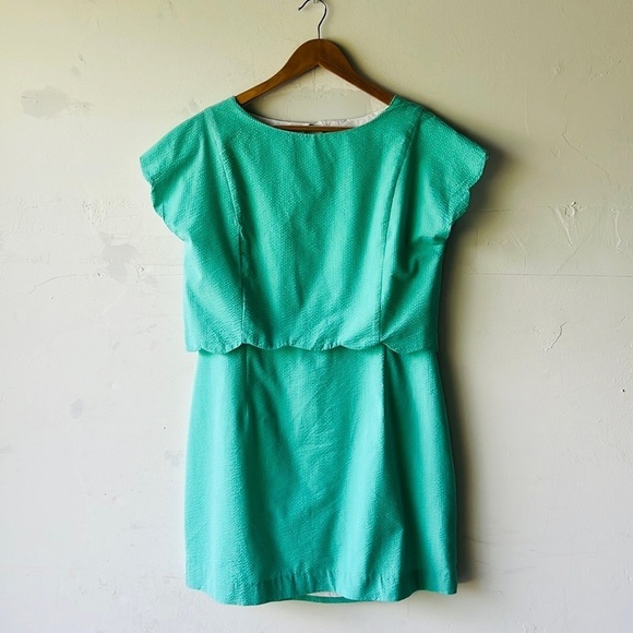 Lauren James Sullivan Solid Seersucker Dress in Seafoam - Picture 3 of 9